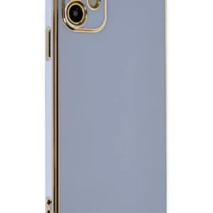 Newface İphone 12 Kılıf Volet Silikon - Mavi