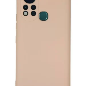 Newface İnfinix Hot 11s Kılıf Nano İçi Kadife Silikon - Pudra
