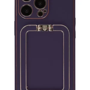 Newface İphone 14 Pro Kılıf Coco Elit Kapak - Derin Mor