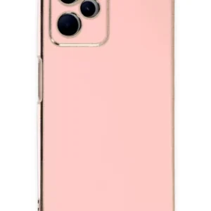 Newface Realme C35 Kılıf Volet Silikon - Pembe
