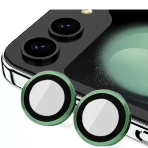 Newface Samsung Galaxy Z Flip 5 Valdez Metal Kamera Lens - Koyu Yeşil