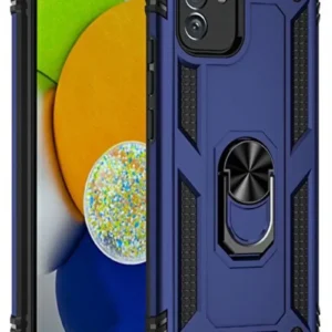 Newface Samsung Galaxy A03 Kılıf Sofya Yüzüklü Silikon Kapak - Lacivert