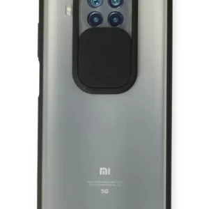 Newface Xiaomi Mi 10t Lite Kılıf Palm Buzlu Kamera Sürgülü Silikon - Siyah