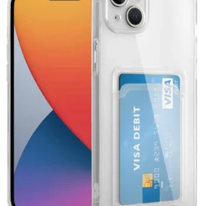 Newface İphone 14 Kılıf Kart Şeffaf Silikon - Şeffaf