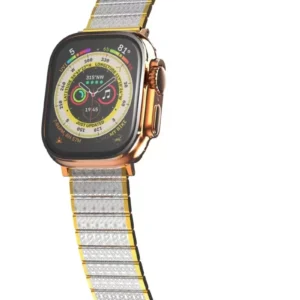 Newface Apple Watch 38mm Made Metal Kordon - Gümüş-gold