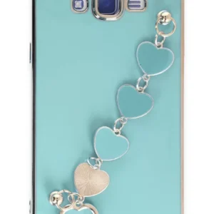 Newface Samsung Galaxy J7 Kılıf Esila Silikon - Su Yeşili