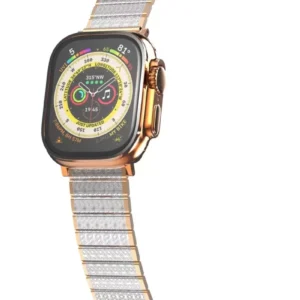 Newface Apple Watch 38mm Made Metal Kordon - Gümüş-rose Gold