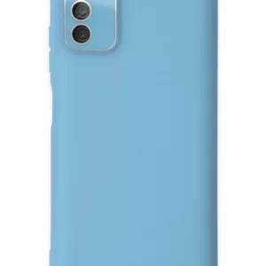 Newface Samsung Galaxy A03s Kılıf Lansman Glass Kapak - Mavi