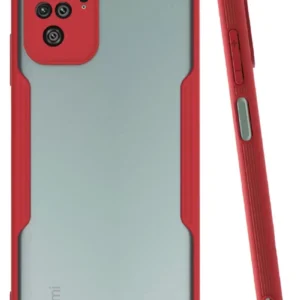 Newface Xiaomi Redmi Note 10 Kılıf Platin Silikon - Kırmızı