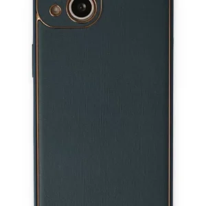 Newface İphone 14 Plus Kılıf Coco Deri Silikon Kapak - Yeşil