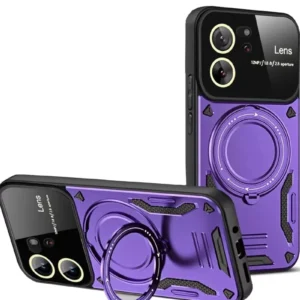 Newface Xiaomi Mi 13t Pro Kılıf Joy Lens Standlı Kapak - Mor