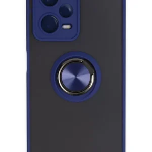 Newface Xiaomi Redmi Note 12 5g Kılıf Montreal Yüzüklü Silikon Kapak - Lacivert