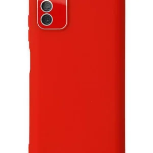 Newface Samsung Galaxy A03s Kılıf Lansman Glass Kapak - Kırmızı