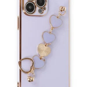 Newface İphone 13 Pro Max Kılıf Esila Silikon - Lila