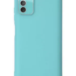 Newface Samsung Galaxy A03s Kılıf Lansman Glass Kapak - Turkuaz