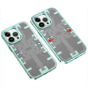 Newface İphone 13 Pro Max Kılıf Mekanik Bumper Kapak - Yeşil