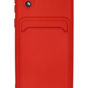 Newface Samsung Galaxy A01 Core Kılıf Kelvin Kartvizitli Silikon - Kırmızı