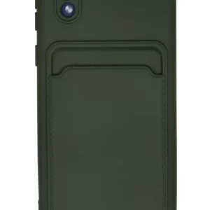 Newface Samsung Galaxy A01 Core Kılıf Kelvin Kartvizitli Silikon - Koyu Yeşil