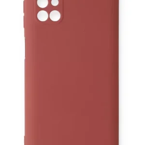 Newface Samsung Galaxy M31s Kılıf Nano İçi Kadife Silikon - Kiremit