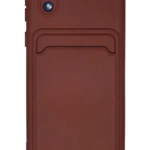 Newface Samsung Galaxy A01 Core Kılıf Kelvin Kartvizitli Silikon - Bordo