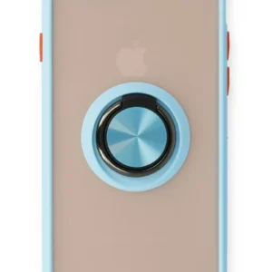 Newface İphone 6 Kılıf Montreal Yüzüklü Silikon Kapak - Buz Mavi