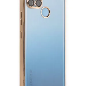 Newface Realme C25y Kılıf Razer Lensli Silikon - Gold