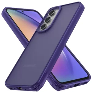 Newface Samsung Galaxy A14 4g Kılıf Elegant Kapak - Derin Mor