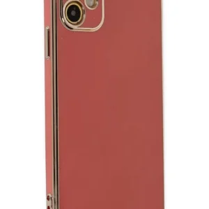 Newface İphone 12 Kılıf Volet Silikon - Kırmızı