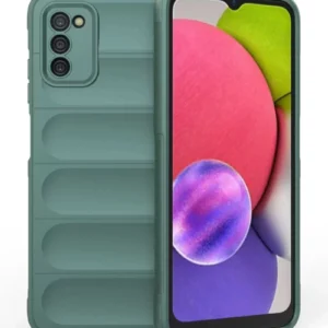 Newface Samsung Galaxy A03s Kılıf Optimum Silikon - Koyu Yeşil