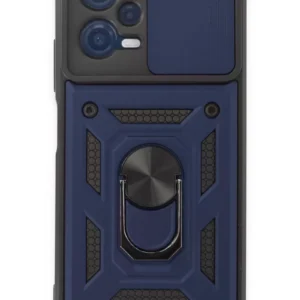 Newface Xiaomi Redmi Note 12 5g Kılıf Pars Lens Yüzüklü Silikon - Lacivert