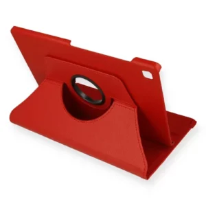 Newface Samsung Galaxy P610 Tab S6 Lite 10.4 Kılıf 360 Tablet Deri Kılıf - Kırmızı