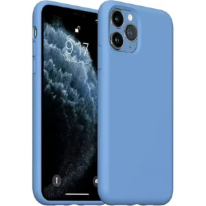 Newface İphone 11 Pro Max Kılıf Nano İçi Kadife Silikon - Mavi