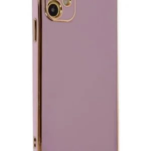 Newface İphone 12 Kılıf Volet Silikon - Mor