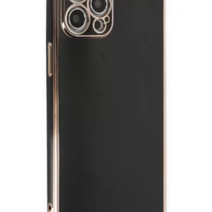 Newface İphone 12 Pro Kılıf Volet Silikon - Siyah