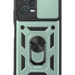 Newface Xiaomi Redmi Note 12 5g Kılıf Pars Lens Yüzüklü Silikon - Yeşil