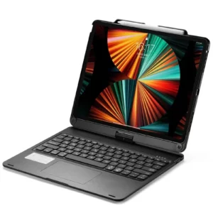 Newface İpad Pro 12.9 (2021) Kılıf Magic Dönen Klavyeli Tablet Kılıf - Siyah