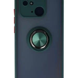 Newface Xiaomi Poco C40 Kılıf Montreal Yüzüklü Silikon Kapak - Yeşil