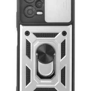 Newface Xiaomi Redmi Note 12 5g Kılıf Pars Lens Yüzüklü Silikon - Gümüş