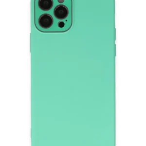 Newface İphone 12 Pro Max Kılıf Lansman Glass Kapak - Turkuaz