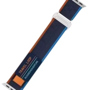 Newface Apple Watch 38mm Alice Kumaş Kordon - Mavi-turuncu