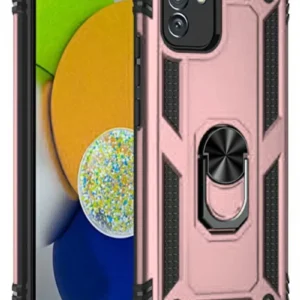 Newface Samsung Galaxy A03 Kılıf Sofya Yüzüklü Silikon Kapak - Rose