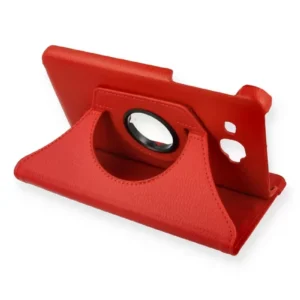 Newface Samsung Galaxy T280 Tab A 7 Kılıf 360 Tablet Deri Kılıf - Kırmızı