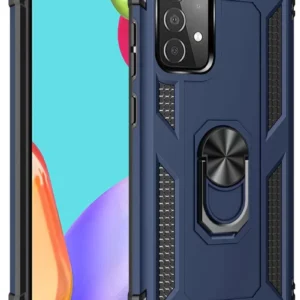 Newface Samsung Galaxy A33 5g Kılıf Sofya Yüzüklü Silikon Kapak - Lacivert