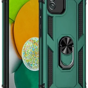 Newface Samsung Galaxy A03 Kılıf Sofya Yüzüklü Silikon Kapak - Yeşil