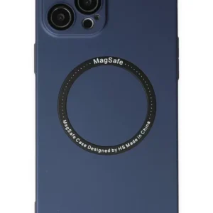 Newface İphone 12 Pro Kılıf Jack Magneticsafe Lens Silikon - Lacivert