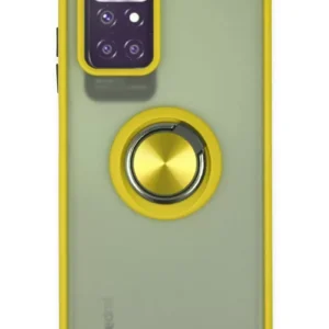 Newface Xiaomi Redmi 10 2022 Kılıf Montreal Yüzüklü Silikon Kapak - Sarı