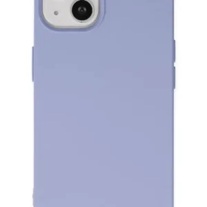 Newface İphone 14 Plus Kılıf Nano İçi Kadife Silikon - Lila