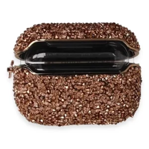 Newface Airpods 3 (3.nesil) Mira Taşlı Kılıf - Rose Gold