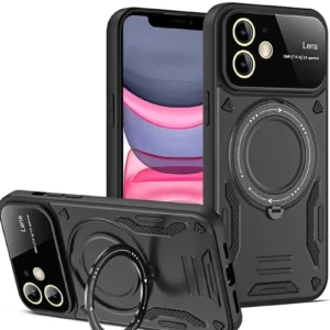 Newface İphone 11 Kılıf Joy Lens Standlı Kapak - Siyah