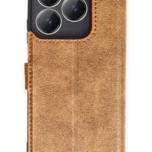 Newface Realme C63 Kılıf Trend S Plus Kapaklı Kılıf - Taba